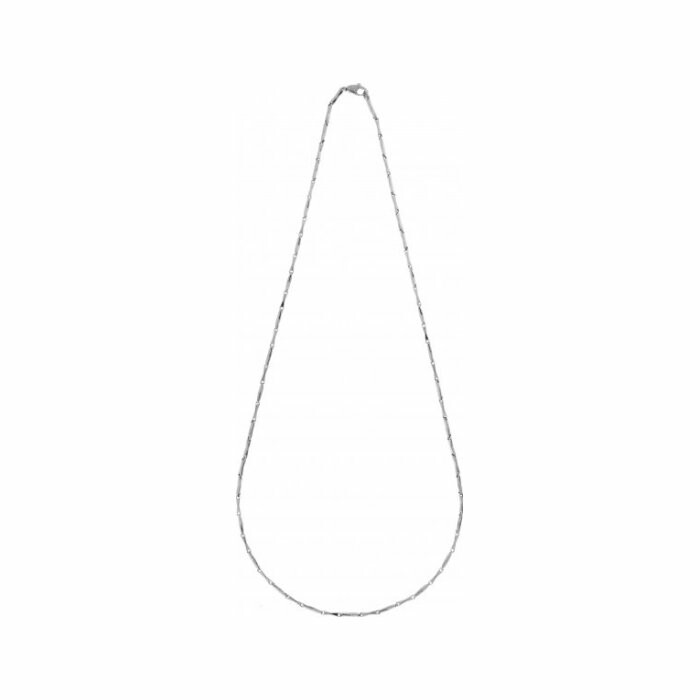 Collier Chimento Bamboo Classic en or blanc