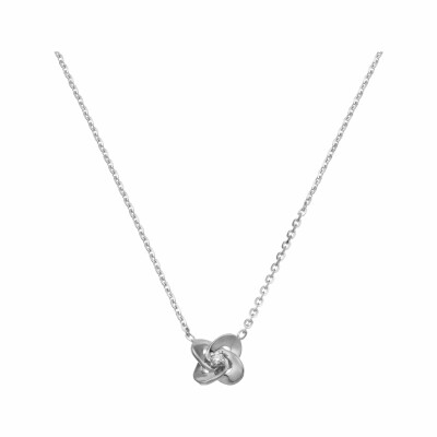 Collier Chimento Link Joy en or gris et diamant, 45cm