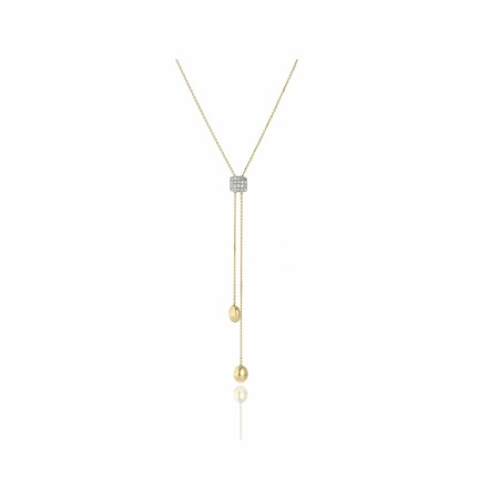 Collier Chimento Armillas Acqua en or jaune et diamants, 75cm