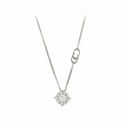 Collier Chimento Bouquet en or gris et diamants, 45cm