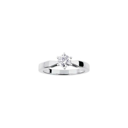 Solitaire en or blanc et diamant 0.50ct