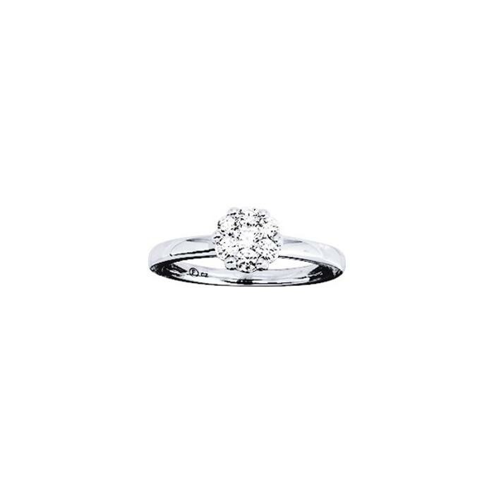 Bague en or blanc et diamant, 0.40ct