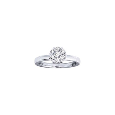 Bague en or blanc et diamant, 0.50ct