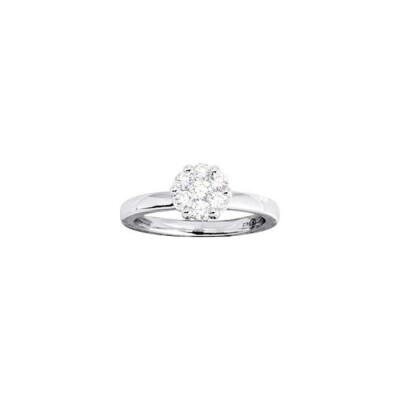 Bague en or blanc et diamant, 0.50ct