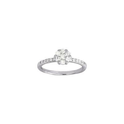 Bague en or blanc et diamant, 0.50ct
