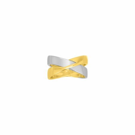 Bague en or jaune et or blanc