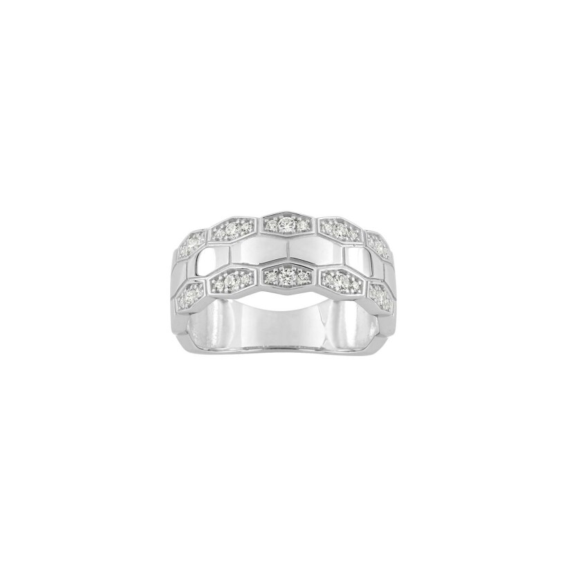 Bague en or blanc et diamant, 0.25ct