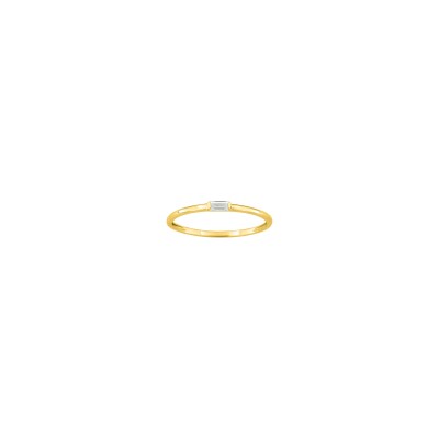 Bague en or jaune et diamant 0.05ct
