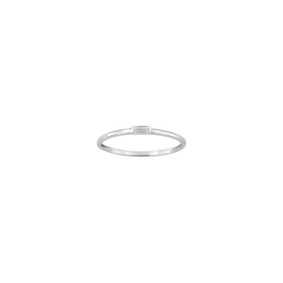 Bague en or blanc et diamant 0.05ct