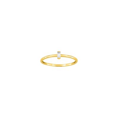 Bague en or jaune et diamant 0.05ct