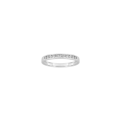 Alliance en or blanc et diamant 0.06ct