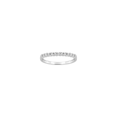 Alliance en or blanc et diamant 0.05ct