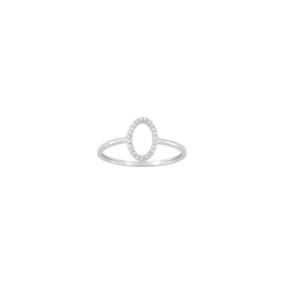 Bague en or blanc et diamant 0.07ct