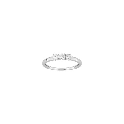 Bague en or blanc et diamant 0.30ct
