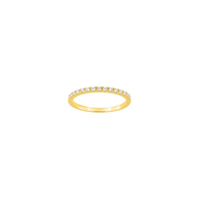 Bague en or jaune et diamant 0.15ct