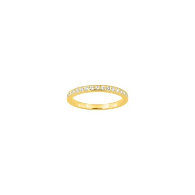 Bague en or jaune et diamant 0.17ct