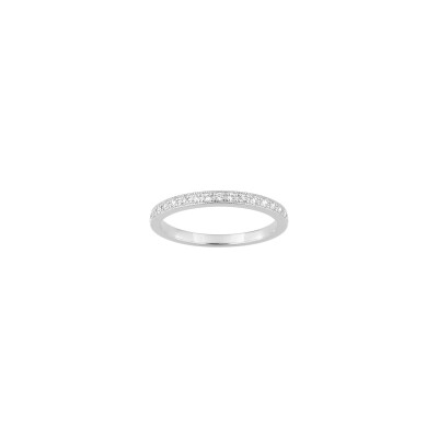 Bague en or blanc et diamant 0.17ct