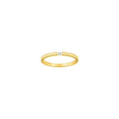 Bague en or jaune et diamant 0.03ct