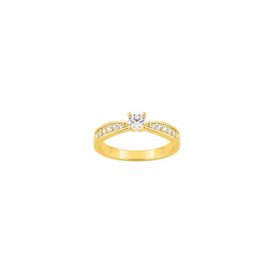 Bague en or jaune et diamant 0.48ct