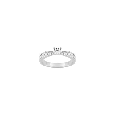 Bague en or blanc et diamant 0.48ct