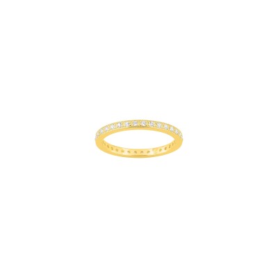 Bague en or jaune et diamant 0.24ct