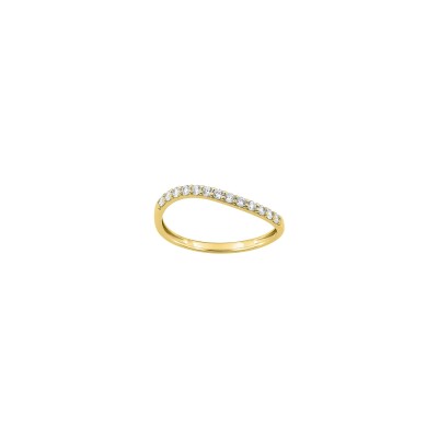 Bague en or jaune et diamant 0.25ct