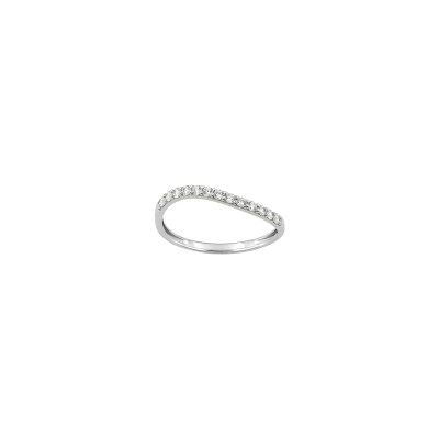 Bague en or blanc et diamant 0.25ct