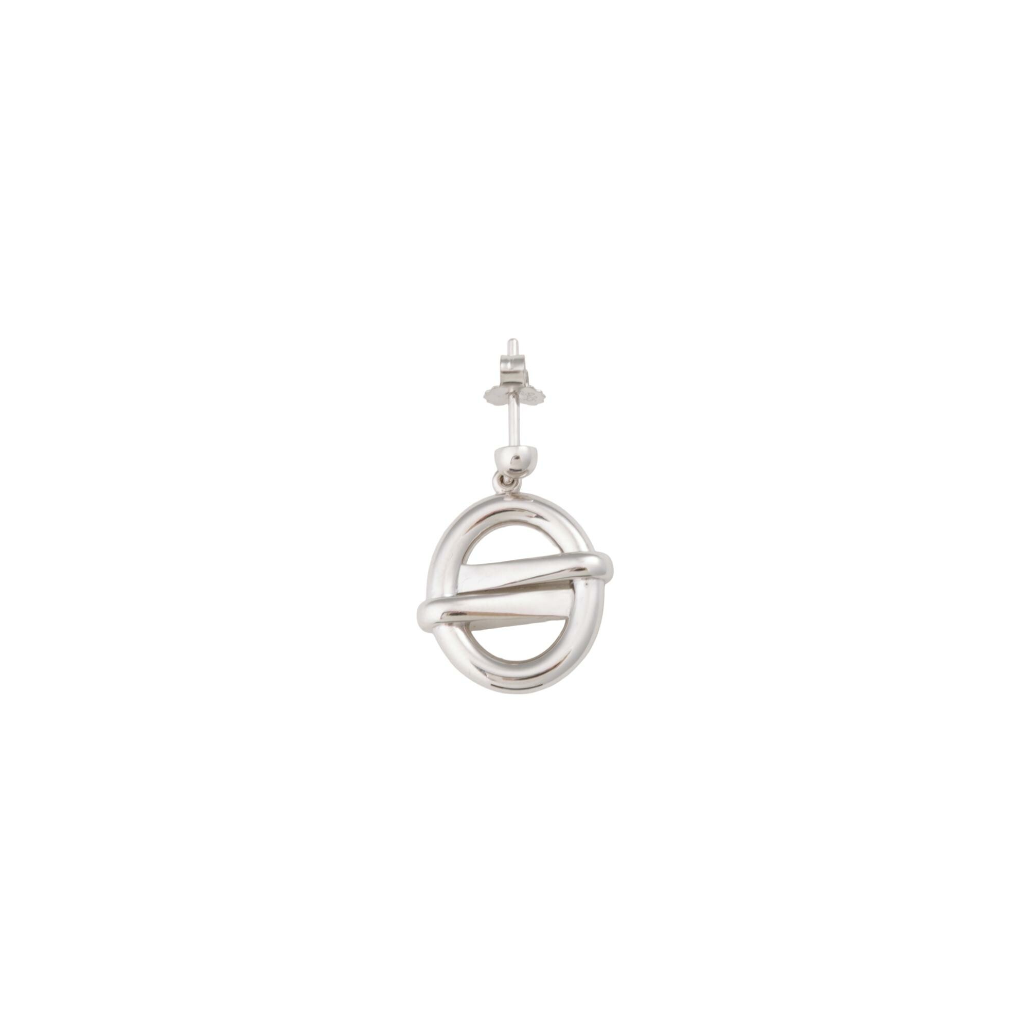 Boucles D'oreilles Vintage Charles Jourdan Avec Onyx Et Cristal De Roche - Occasion - Bijou De Créateur