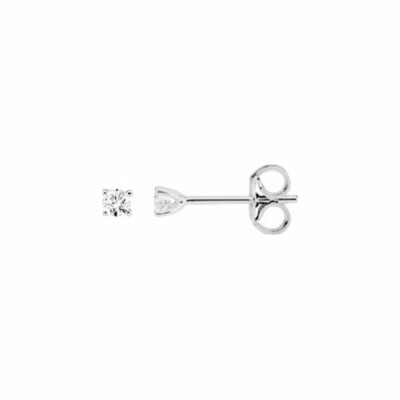 Boucles d'oreilles en or blanc et diamants de 0.12ct