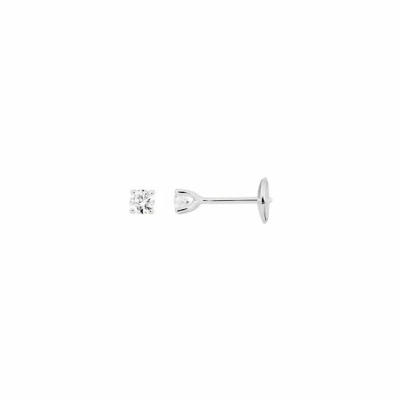 Boucles d'oreilles en or blanc et diamants de 0.28ct