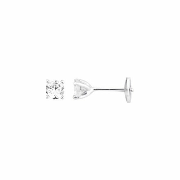 Boucles d'oreilles en or blanc et diamants de 0.60ct