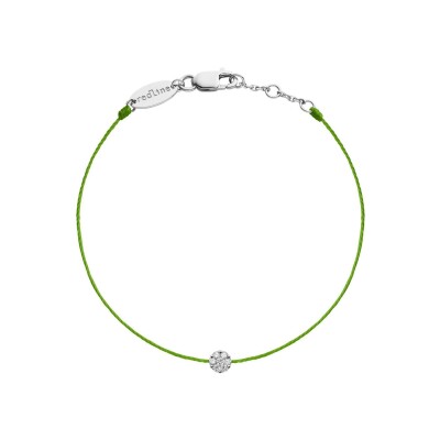 Bracelet RedLine Illusion fil pomme avec diamants 0.05 ct en serti invisible, or blanc