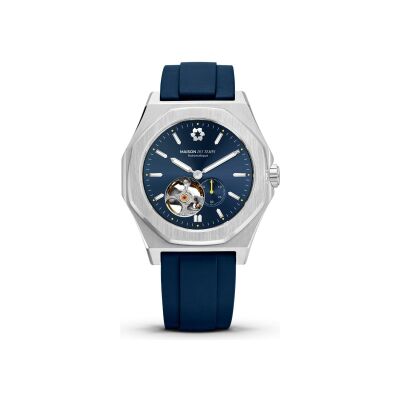 Montre Maison du Temps MTDelta Coeur Ouvert Bleu Caoutchouc Bleu