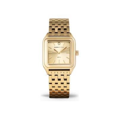 Montre Maison du Temps MTEris Champagne Doré Jaune Acier