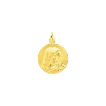 Médaille Vierge en or jaune