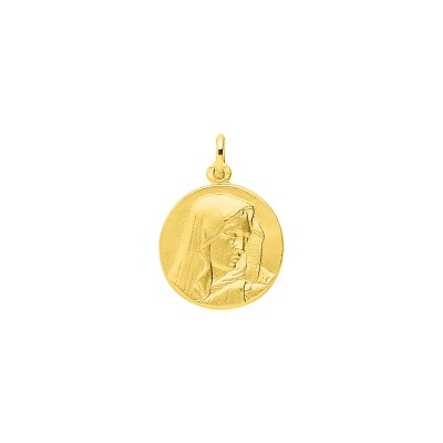 Médaille Vierge en or jaune