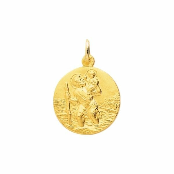 Médaille St-Christophe en or jaune