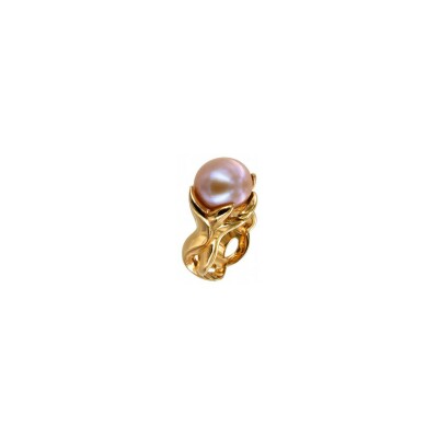 Bague en or rose et perle de culture d'eau douce