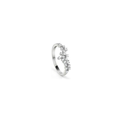 Bague Damiani Mimosa en or blanc et diamants