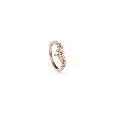 Bague Damiani Mimosa en or rose et diamants