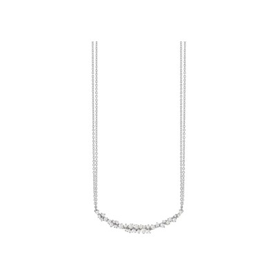 Collier Damiani Mimosa en or blanc et diamants