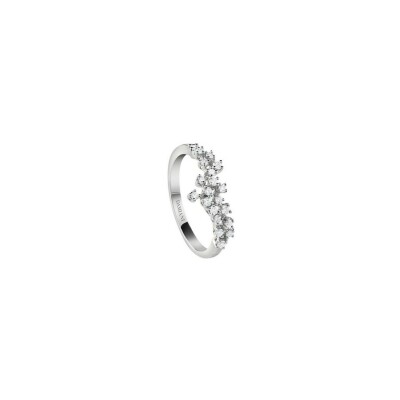 Bague Damiani Mimosa en or blanc et diamants