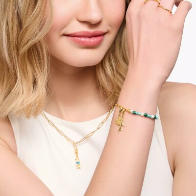 Pendentif Thomas Sabo Charm Club en argent et plaqué or