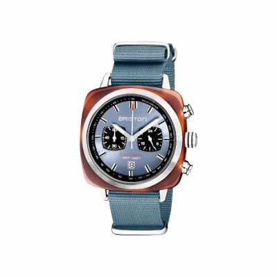 Montre Briston Clubmaster Sport Acétate bleu glacier