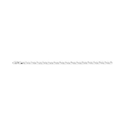 Chaîne maille alternée en argent