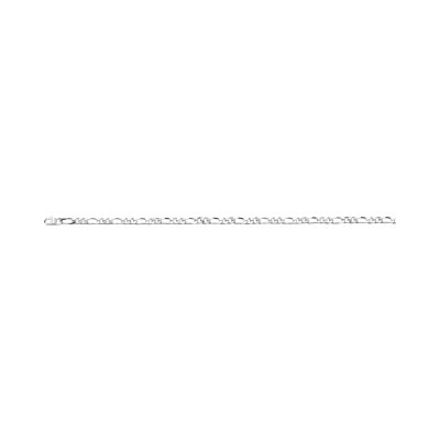 Chaîne maille alternée en argent