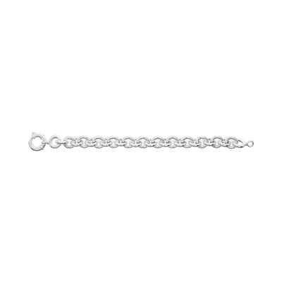 Bracelet chaîne maille jaseron en argent