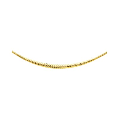 Chaîne maille anglaise en or jaune