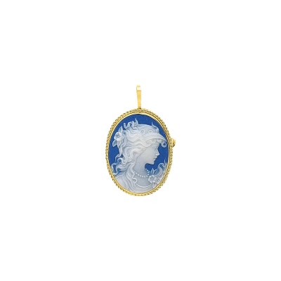 Pendentif broche en or jaune