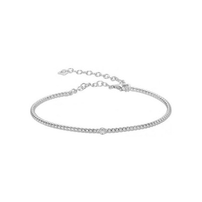 Bracelet La Garçonne en argent et diamant 0.015ct